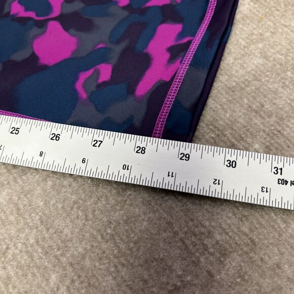 Zella High Waist Leggings 3X Purple Camo Full Length Moisture Wicking Stretch - Picture 5 of 6